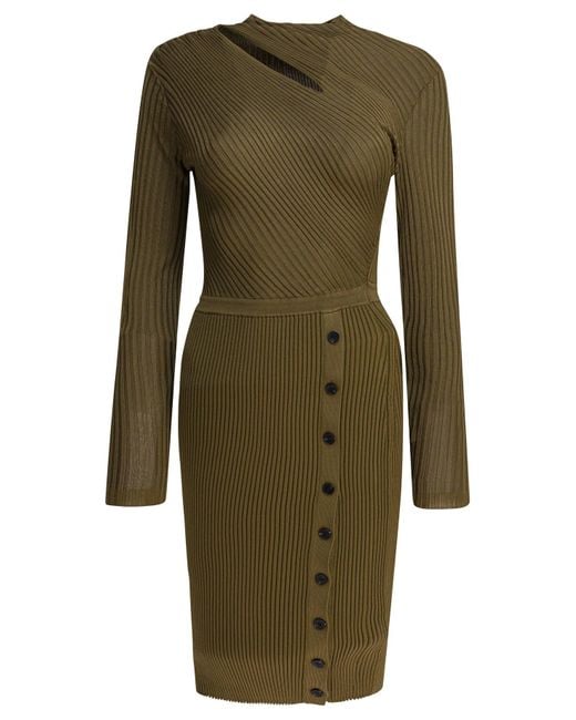 Self-Portrait Green Dresses