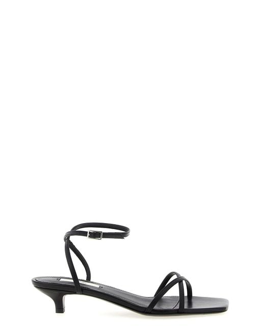 Totême  White 'Letaher Crossover' Sandals