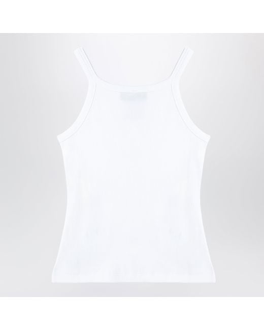 Fendi White Top With Logo Patch