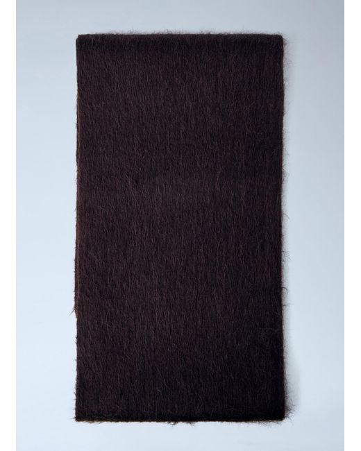 Acne Blue Logo Wool Scarf for men