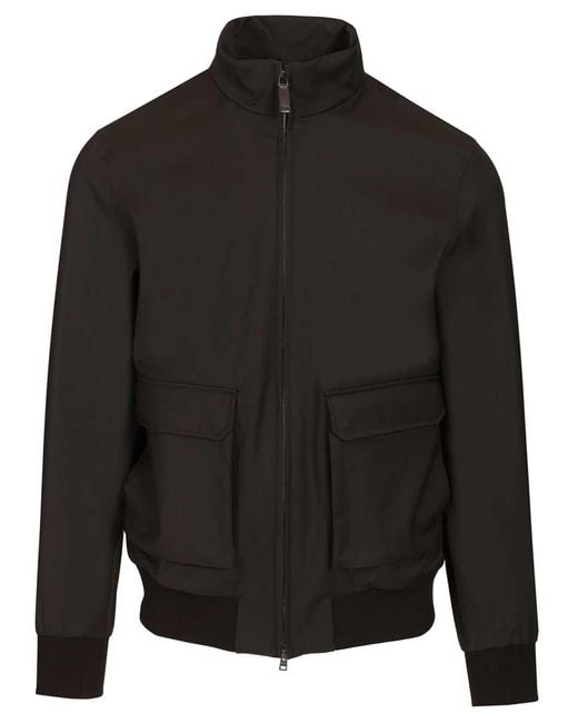 Herno Black Bomber for men