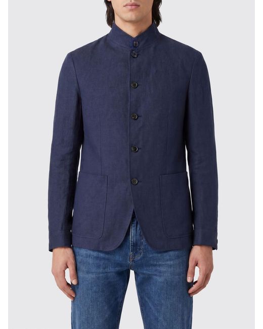 Zegna Blue Jacket Denim for men