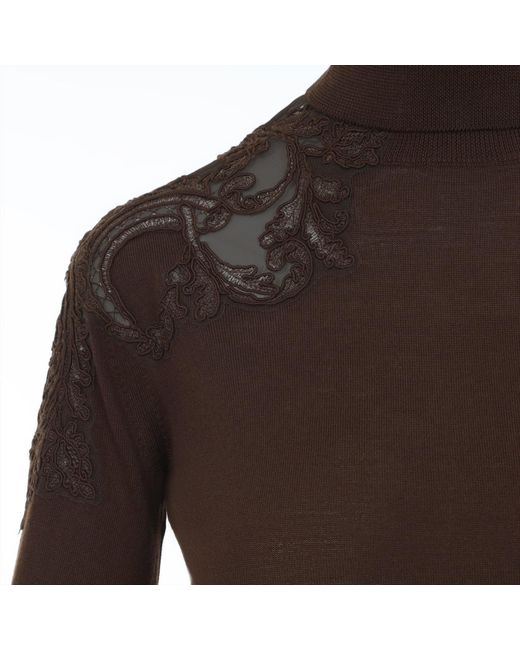 Ermano Scervino Brown Ermanno Scervino Turtleneck