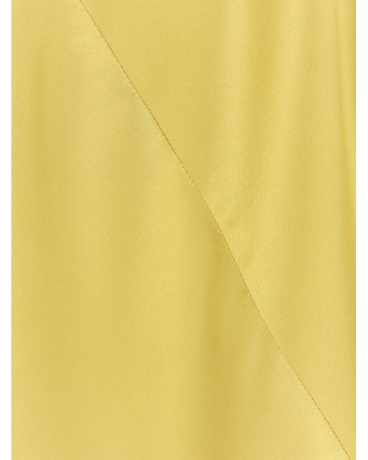 Max Mara Yellow Quassia Silk Top
