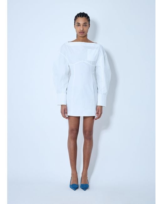 Jacquemus Women's Blue La Robe Chemise Casaco Dress - www.benaras.co