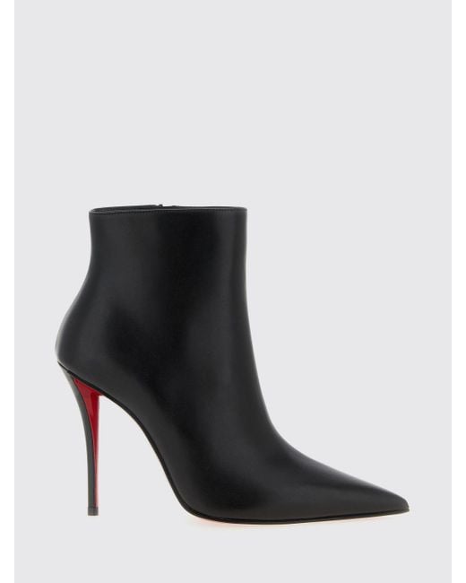 Christian Louboutin Black Flat Ankle Boots for men
