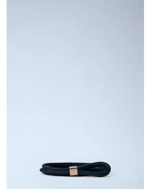 Max Mara Blue Braided Leather Belt