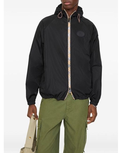 Burberry Black Nylon Blouson Jacket for men