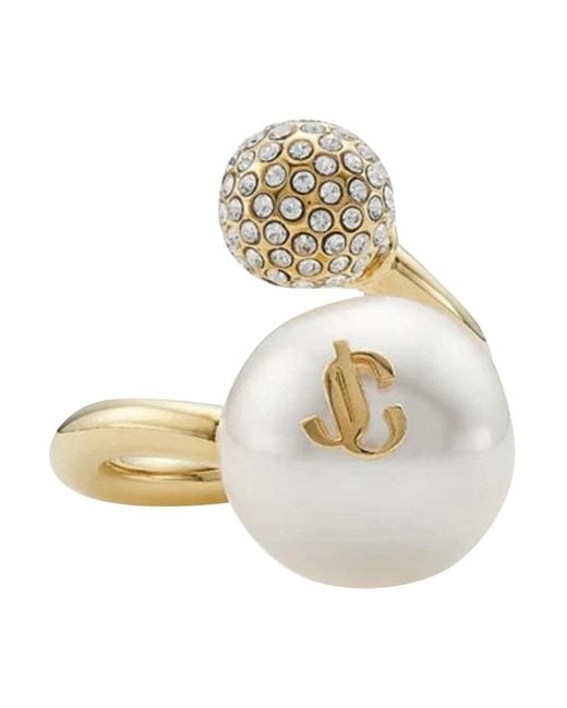Jimmy Choo Metallic Auri Ring