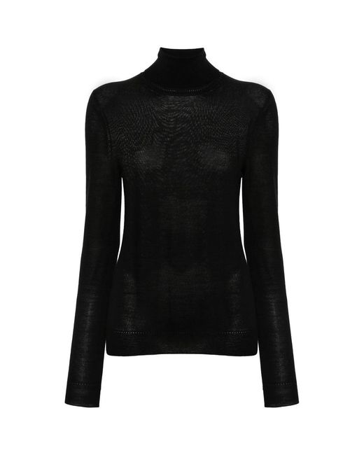 Saint Laurent Black Knitwear