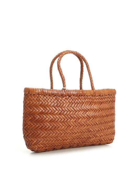 Dragon Diffusion Brown "Mini Flat Gora" Basket Bag