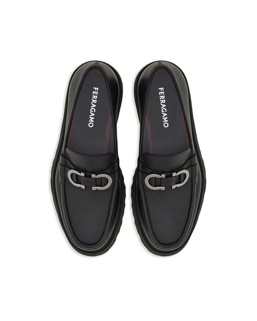 Ferragamo Black Loafers for men