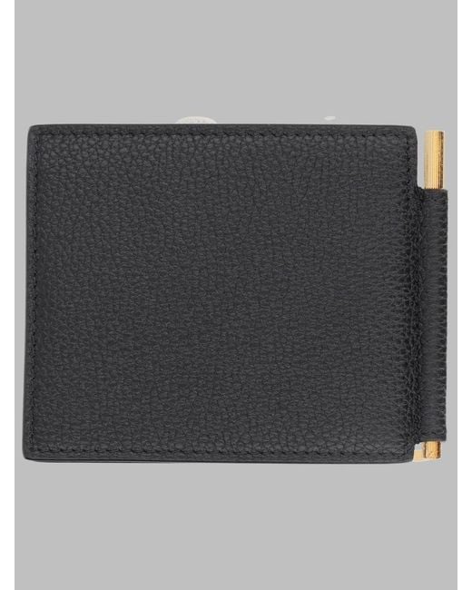 Tom Ford Black Style Leather Wallet Mini for men