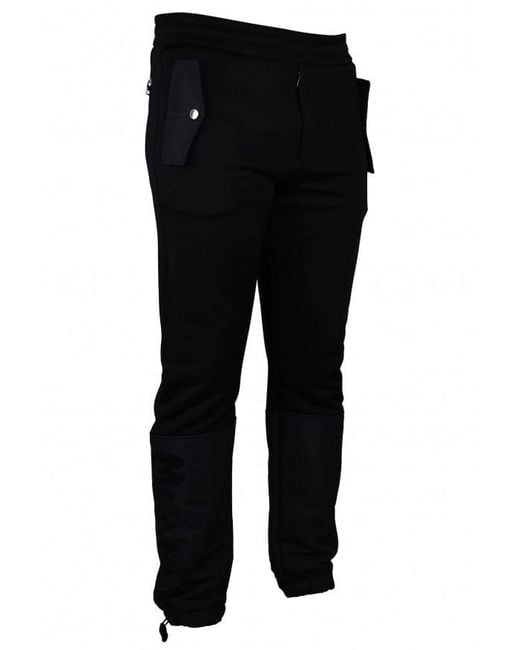 McQueen Black Viscose Jogging Sweatpants