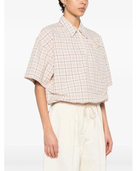 Prada White Cropped Shirt