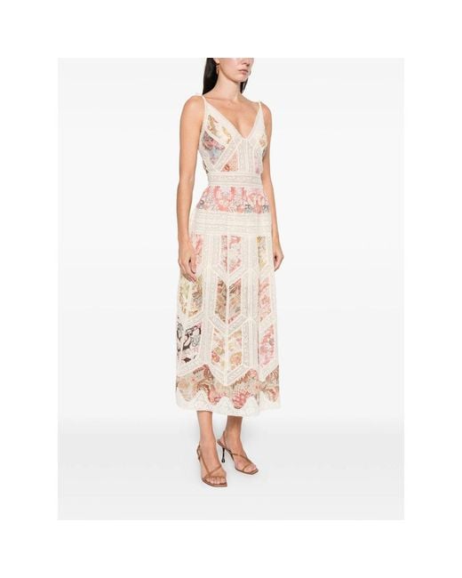 Zimmermann Pink Dresses Neutral