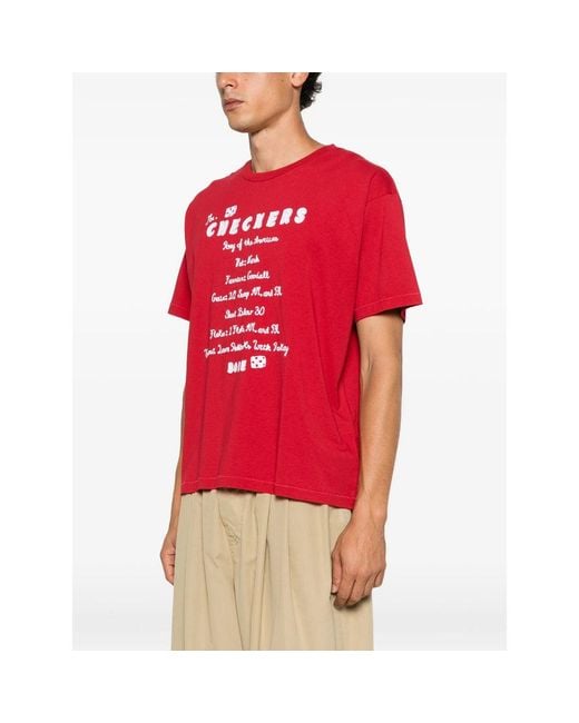Bode Red T-Shirts & Vests for men