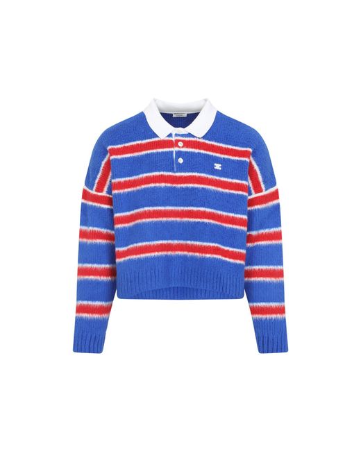 Céline Blue Cotton Polo for men