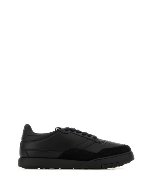 Givenchy Black Leather Yard Sneakers for men