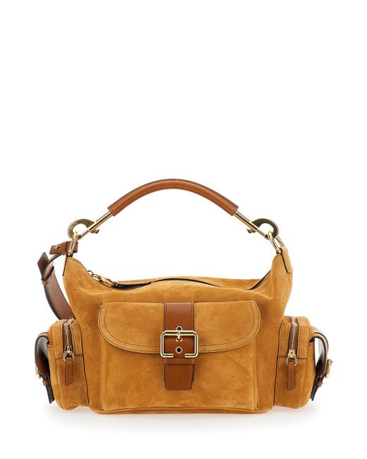Chloé Brown Chloã 'Camera' Handbag With Removable Upper Shoulder Strap And Three External Pockets for men