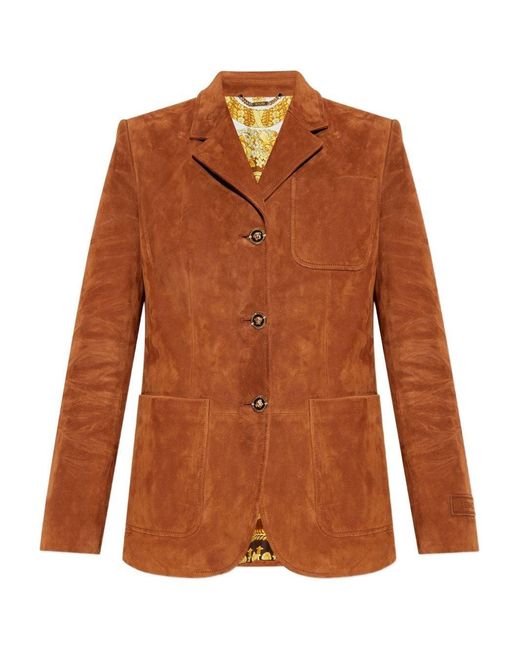 Versace Brown Suede Jacket