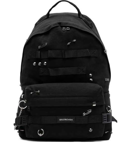 Balenciaga Black Army Medium Backpack for men