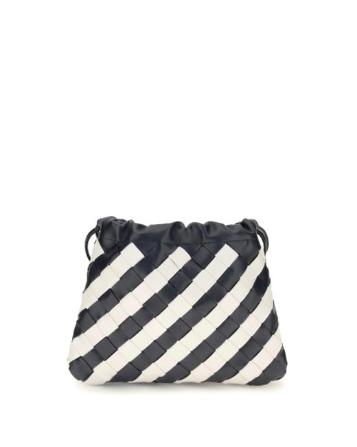 Bottega Veneta White Intrecciato Clutch