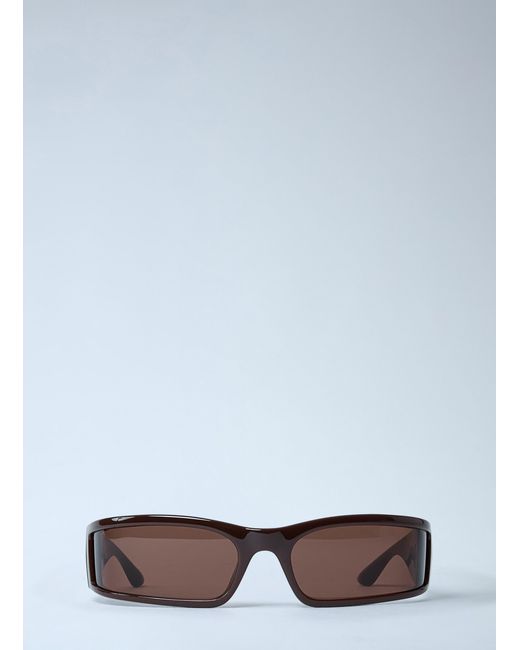 Balenciaga White Sunset Rectangle Sunglasses