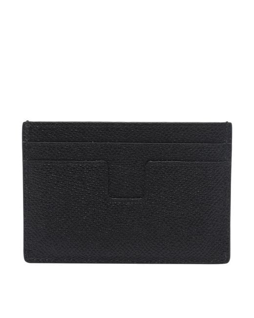 Tom Ford Black Small Logo Cards Holder for men