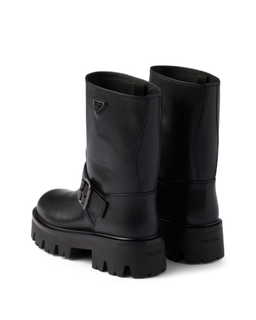 Prada Black Leather Boots
