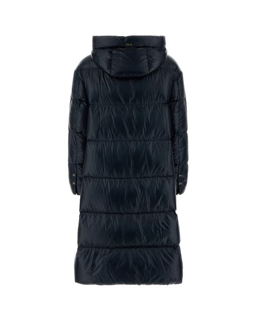 Herno Blue Nylon Down Jacket