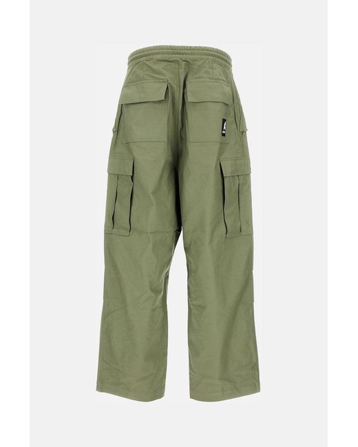 Junya Watanabe Green Cargo-Style Pants With Adjustable Drawstring for men
