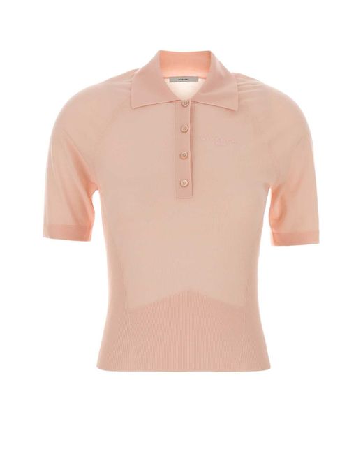 Givenchy Pink Wool Polo Shirt