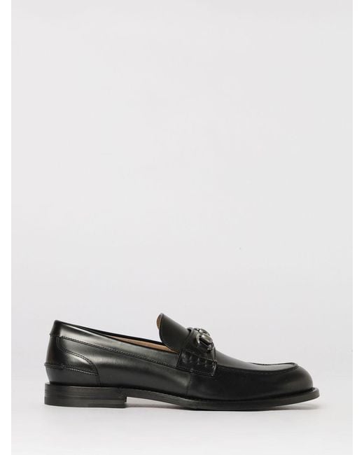Gucci White Horsebit Leather Loafers for men