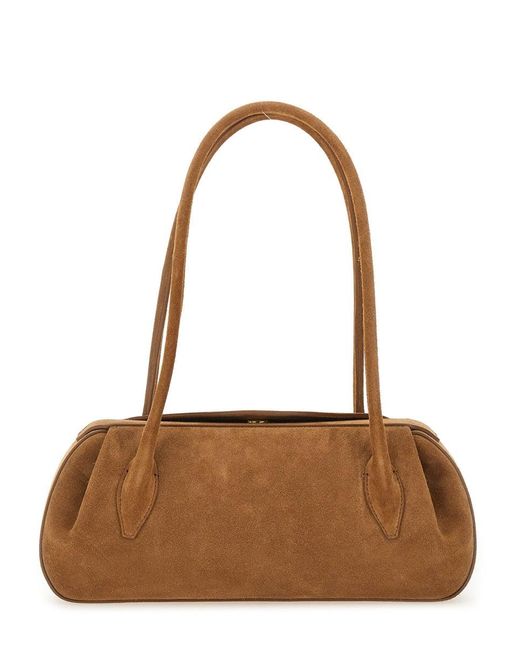 Yuzefi Brown "Oyster" Shoulder Bag