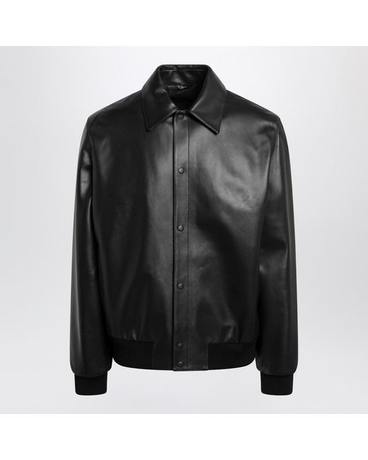 Fendi Black Leather Blouson for men