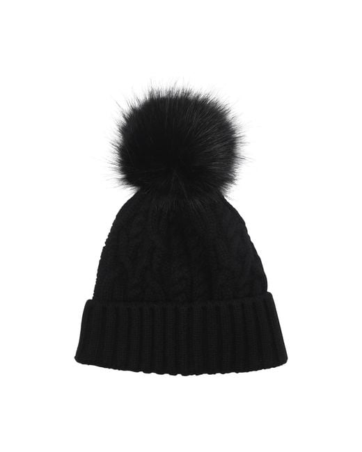 Moncler Black Logo Hat