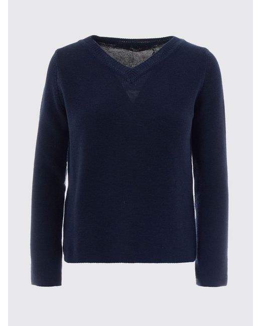 Weekend by Maxmara Blue Cotton Knit Top for men