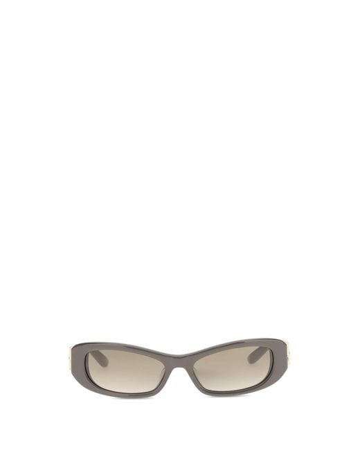 Balenciaga White Sunglasses Cosmo Rectangle for men