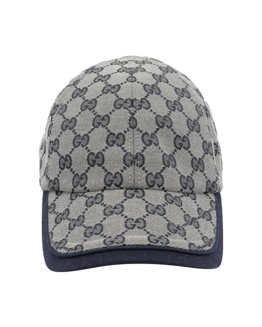 Gucci Gray Gg Baseball Cap for men