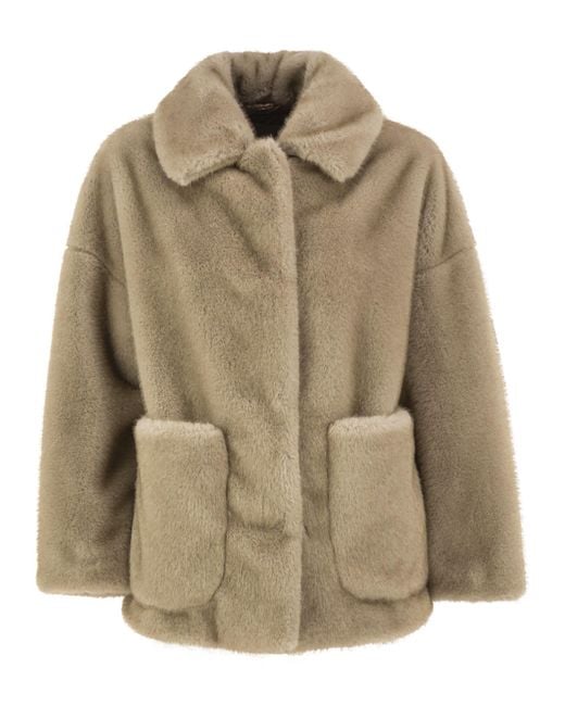 Herno Natural Faux-Fur Effect Jacket