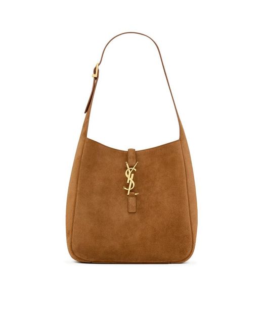 Saint Laurent Brown Small Soft Suede Le 5 Ã€ 7 Bag