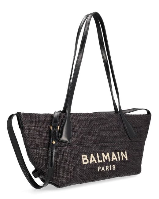 Balmain Black Small "track" Bag