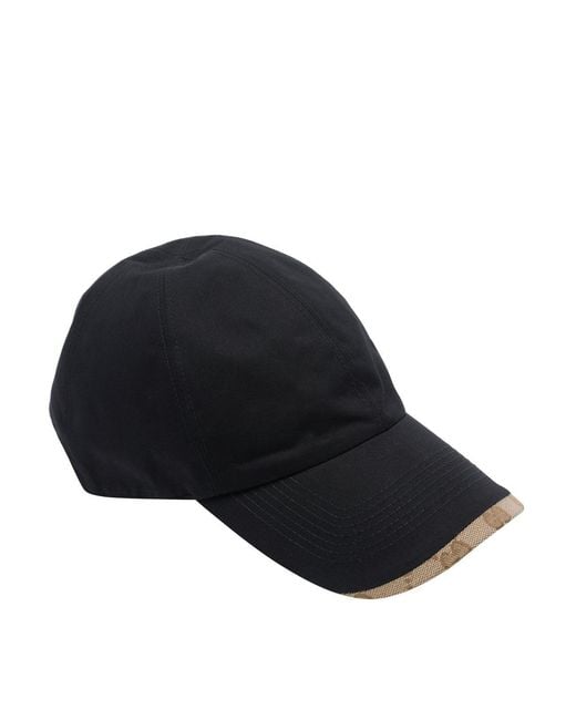 Gucci Blue Cotton Baseball Cap for men