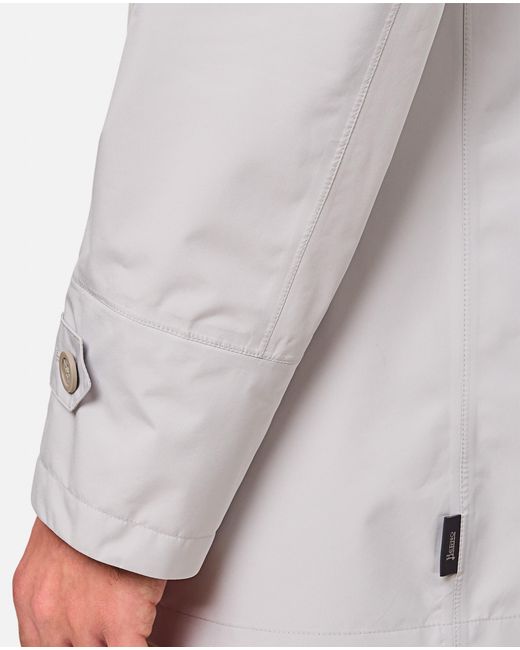Herno Gray Laminar Waterproof Coat for men
