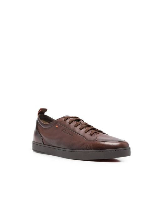 Santoni Brown Sneakers for men