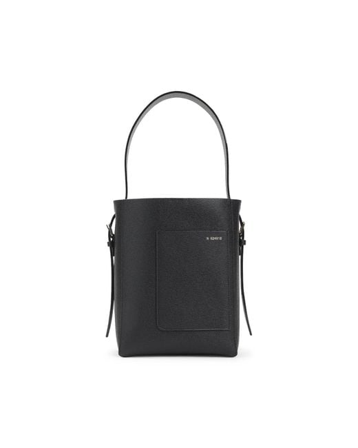 Valextra Black Small Bucket Bag
