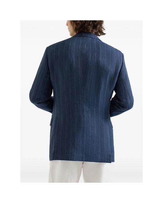 Brunello Cucinelli Blue Jackets for men