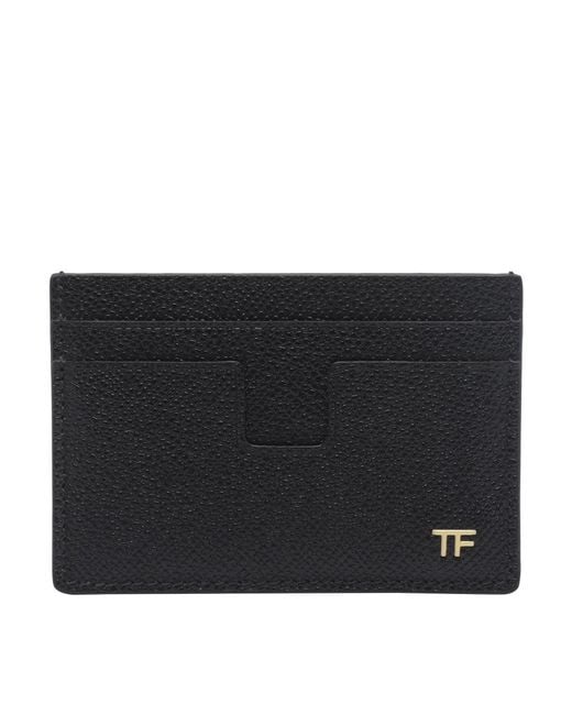 Tom Ford Black Small Logo Cards Holder for men