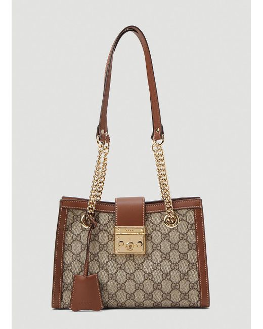Gucci Natural Medium Padlock Handbag